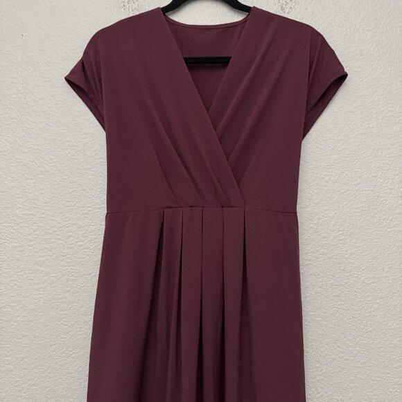 Halara Dress Medium Breezeful V-Neck Short Sleeve Pockets Tie Back Quick Dry - Picture 3 of 13